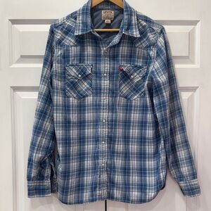 Levi's Casual Blue Checkered Shirt